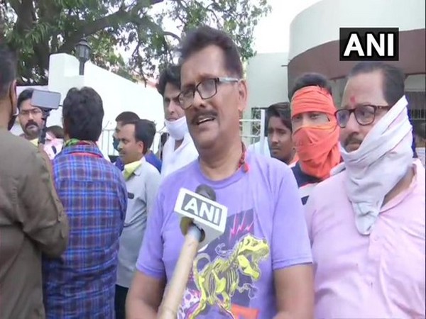 RC Singh, the maternal uncle of Sushant Singh Rajput, in Patna. [Photo/ANI]