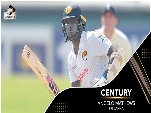 Sri Lanka batsman Angelo Mathews (Photo/ ICC Twitter)