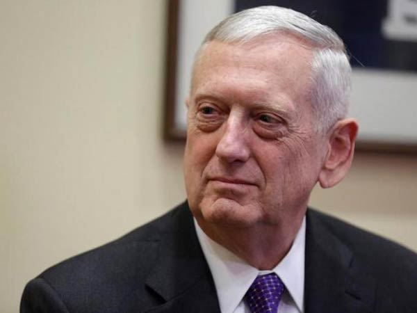 Former US Defence Secretary James Mattis (file photo)