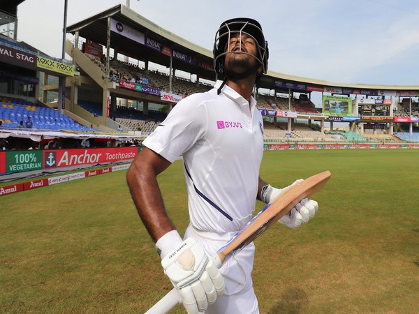 Mayank Agarwal smashes his first century in Test (Photo: BCCI's Twitter))