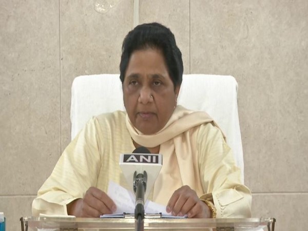 BSP chief Mayawati speaking on Friday. Photo/ANI