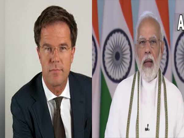 Dutch Prime Minister Mark Rutte and Indian Prime Minister Narendra Modi.