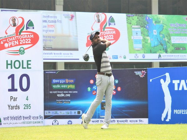 Bangladesh golfer Akbar Hossain in action during Chattogram Open 2022