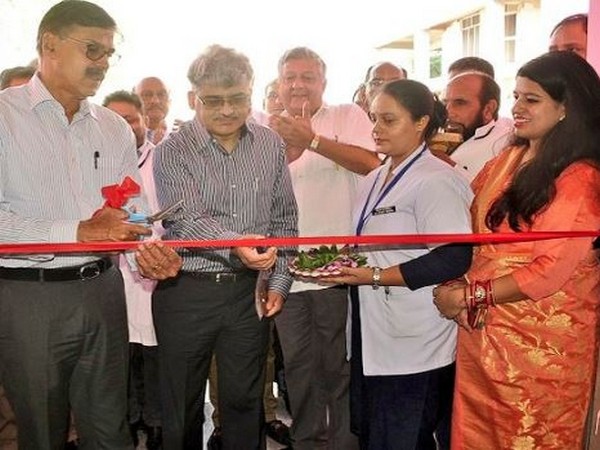Advisor to J-K Governor, K Vijay Kumar inaugurating nursery and midwifery school on Sunday in Ramban. Photo/ANI