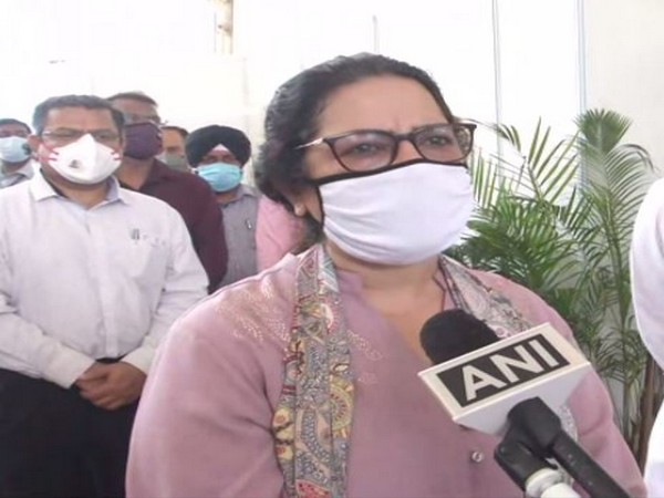 BJP MP Meenakshi Lekhi speaking to ANI in New Delhi on Sunday. (Photo/ANI)