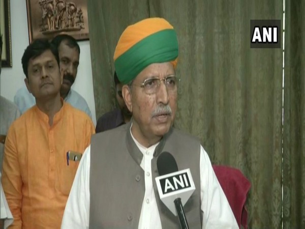 Union Minister of State for Parliamentary Affairs Arjun Ram Meghwal speaking to ANI in New Delhi on Friday.