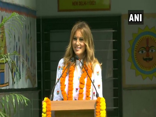 Delhi government school students gift Madhubani paintings to US First Lady Melania Trump