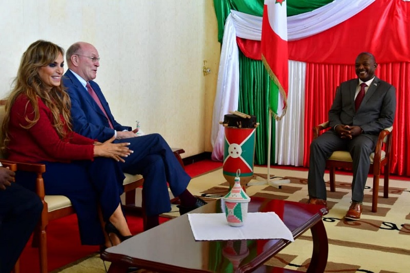 Merck Foundation with the President of Burundi discussing health capacity programmes