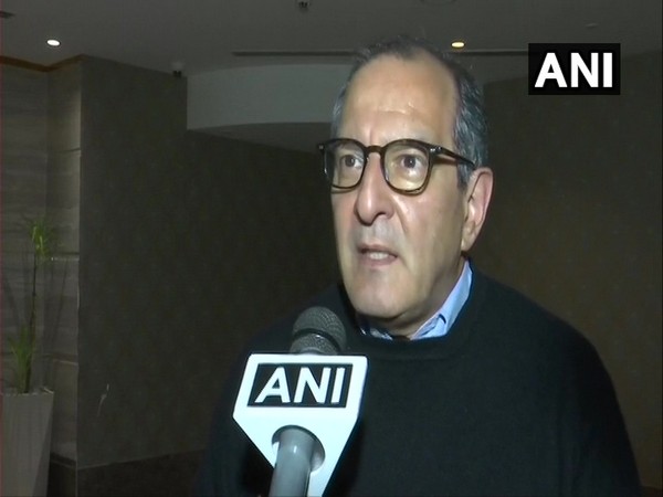 Mexican Ambassador to India Federico Salas Lotfe talking to ANI in Srinagar on Thursday. Photo/ANI