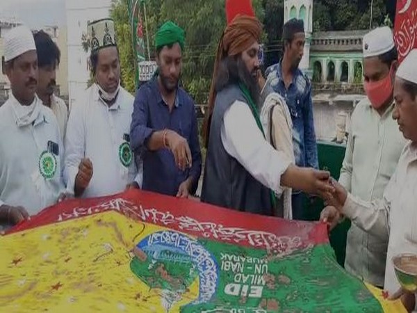 Milad-un-Nabi was celebrated in Kondapalli in Andhra Pradesh. [Photo/ANI]