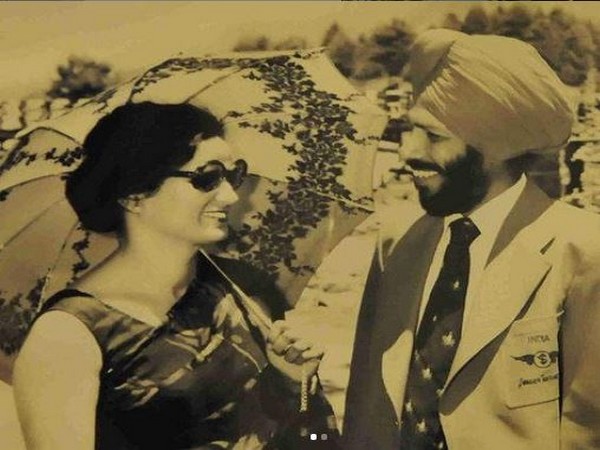 Milkha Singh with wife Nirmal Kaur (Photo/ Jeev Milkha Singh Instagram)