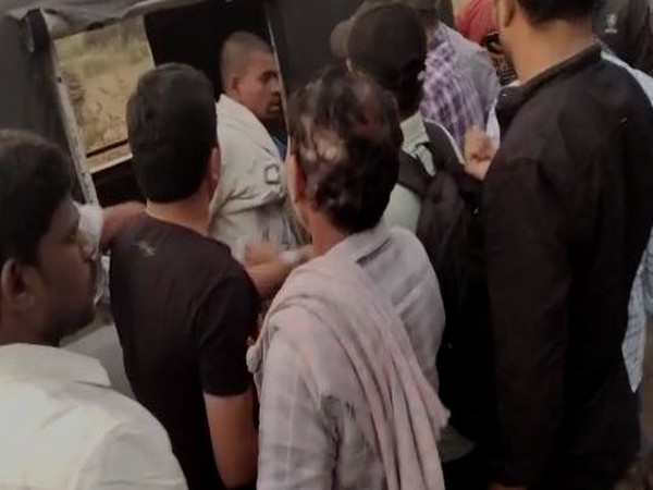 Locals also thrashed the auto driver following the complaint of indecent behaviour.