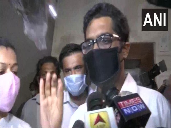 Abhiraj Parab, Samuel Miranda's lawyer speaking to reporters at NCB office in Mumbai on Friday. Photo/ANI
