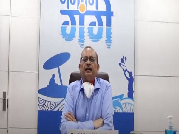 NMCG DG Rajiv Ranjan Mishra speaking to ANI in New Delhi on Friday. Photo/ANI