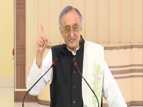 West Bengal Finance Minister Amit Mitra speaking at a press conference in Kolkata on Saturday. Photo/ANI