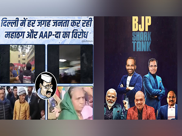 Screengrab from BJP & AAP Videos (Photo/@BJP4Delhi/ @AamAadmiParty)