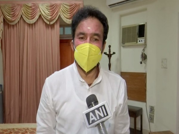 Union Minister of State for Home Affairs G Kishan Reddy speaking to ANI.