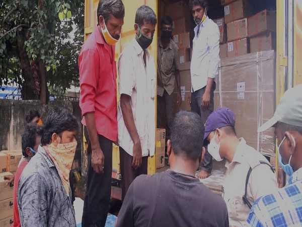 Mobile phones worth Rs 80 lakh were stolen from container truck in Guntur city, Andhra Pradesh.