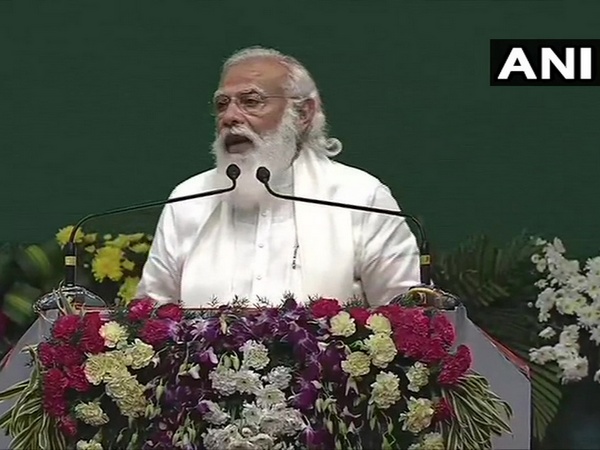Prime Minister Narendra Modi speaking in Chennai on Sunday.