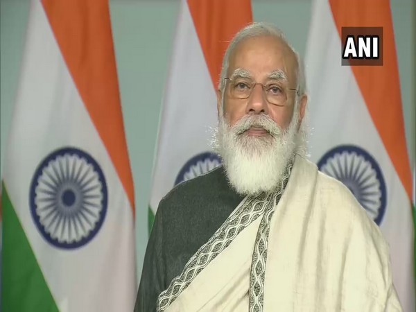 Prime Minister Narendra Modi addressing the All India Presiding Officers Conference on Thursday. [Photo/ANI]