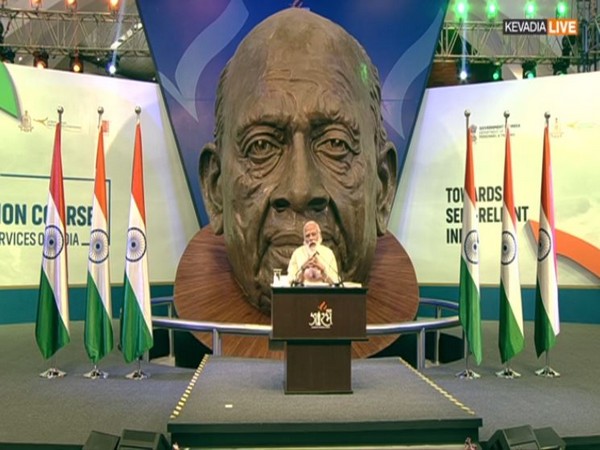 PM Narendra Modi speaking on Saturday. Photo/ANI