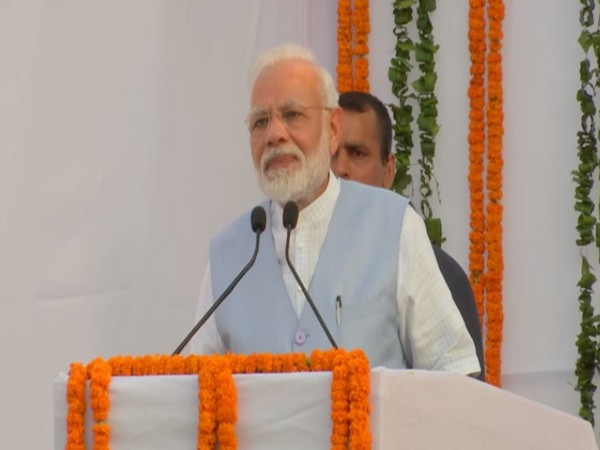 Prime Minister Narendra Modi addressing a gathering after the inauguration of Lok Sabha Secretariat duplex flats in New Delhi on Monday. Photo/ANI