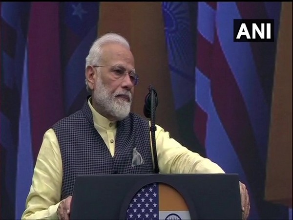 Prime Minister Narendra Modi at the ‘Howdy, Modi’ event in Houston on Sunday