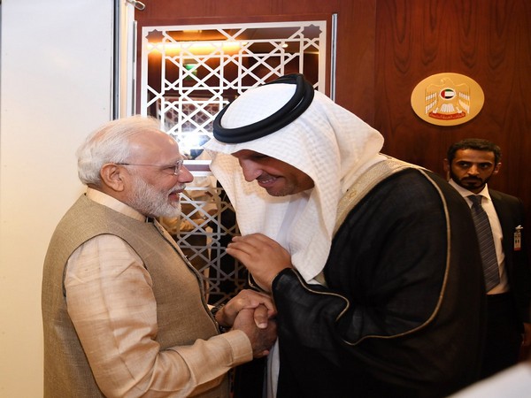 Prime Minister Narendra Modi with UAE Crown Prince Sheikh Mohamed bin Zayed Al Nahyan on Friday