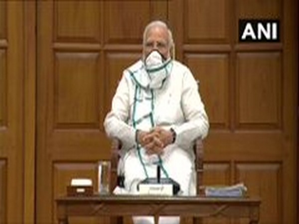 Prime Minister Narendra Modi at the Union Cabinet meeting on Wednesday. [Photo/ANI]