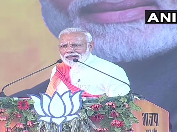 Prime Minister Narendra Modi addressing a public rally in Gwalior on Sunday.