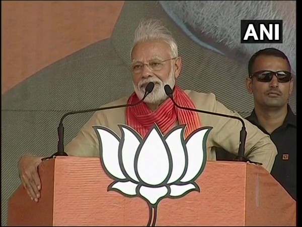 Prime Minister Narendra Modi addressing a rally in Charkhi Dadri, Haryana on Tuesday.