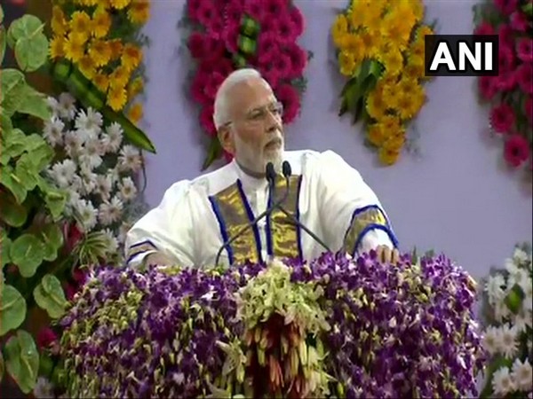 Prime Minister Narendra Modi addressing at the 56th convocation of the Indian Institute of Technology (IIT)-Madras on Monday.