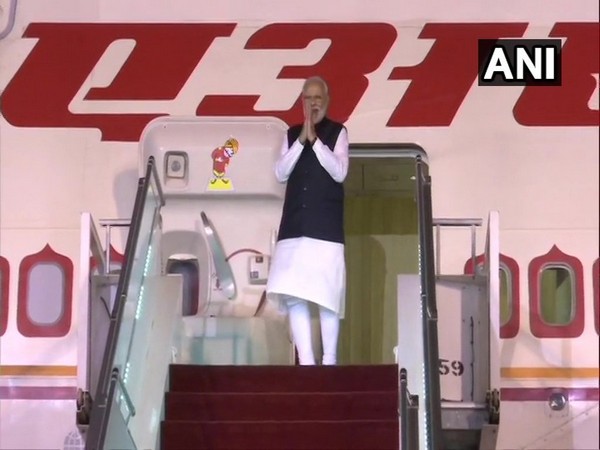 Prime Minister Narendra Modi emplanes for New Delhi after wrapping up his engagements during the two-day visit to Saudi Arabia on Tuesday.