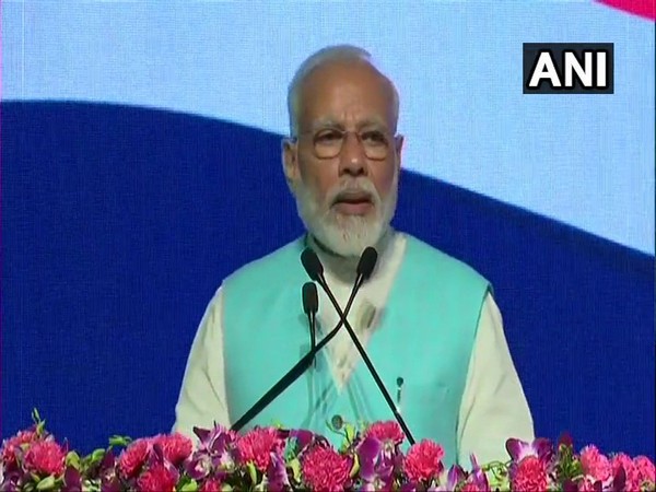 Prime Minister Narendra Modi addressing an event at IIT, Madras on Monday