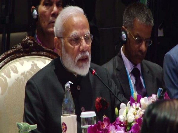 Prime Minister Narendra Modi speaking at 16th India-ASEAN summit. Photo/ANI