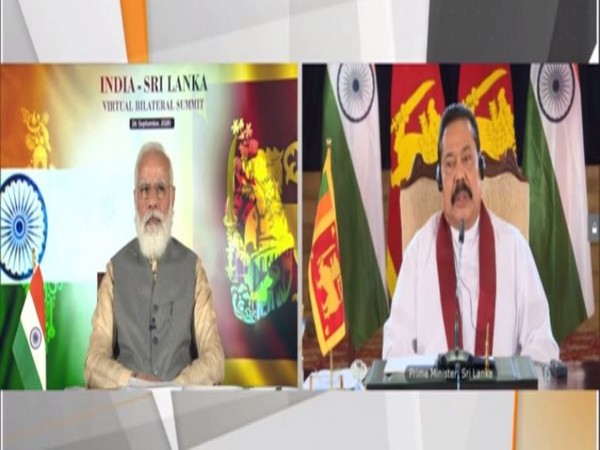 Prime Minister Narendra Modi and his Sri Lankan counterpart Mahinda Rajapaksa, during a virtual bilateral summit on Saturday.