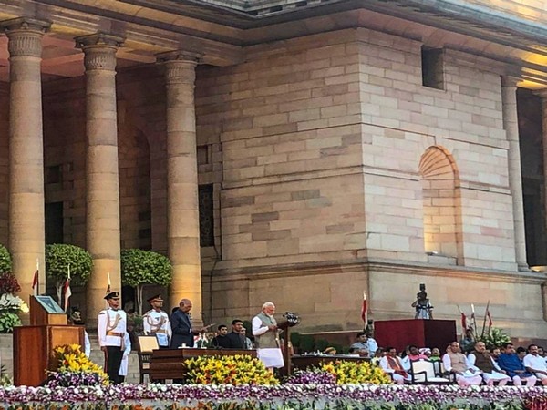Narendra Modi took oath as the Prime Minister of India again for a second consecutive term at the Rashtrapati Bhavan on Thursday (Photo credits: Alexandre Ziegler/ Twitter)