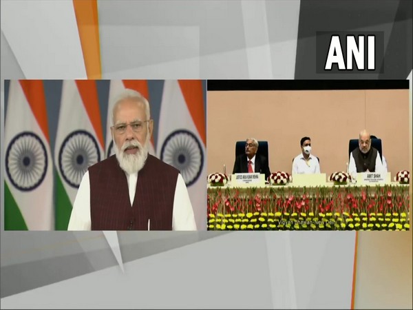 PM Modi addressing the 28th NHRC Foundation Day programme. (Photo/ANI)