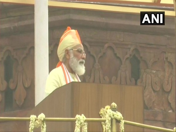 Prime Minister Narendra Modi addressing from the ramparts of Red Fort on Independence Day.