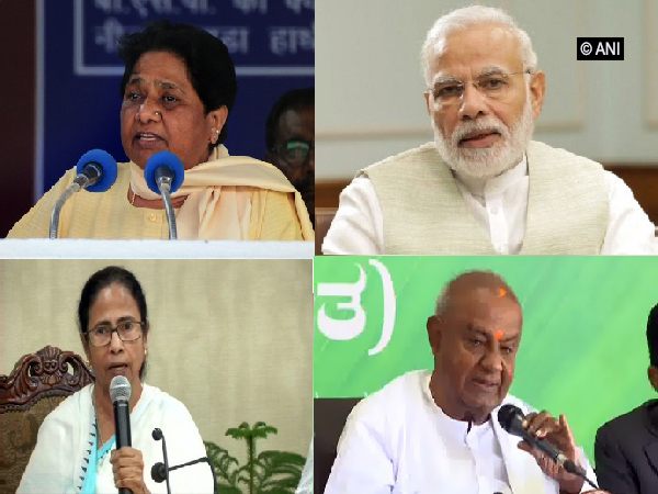 Mayawati, Narendra Modi (UP), Mamata Banerjee, HD Deve Gowda (Bottom)