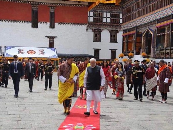 Prime Minister Narendra Modi with Bhutanese counterpart Lotay Tshering. (Photo Credit- Twitter/PM Modi)