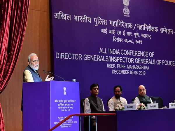 Prime Minister Narendra Modi at the 54th DGsP/IGsP conference in Pune on Sunday.