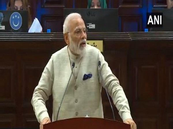 PM Modi addressing the People's Majlis in Maldives