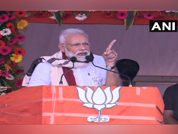 Prime Minister Narendra Modi addressing a rally in Koraput on Friday.