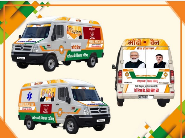hah to flag off 'Modi Van' under BJP's 'Seva hi Sangathan' today. 