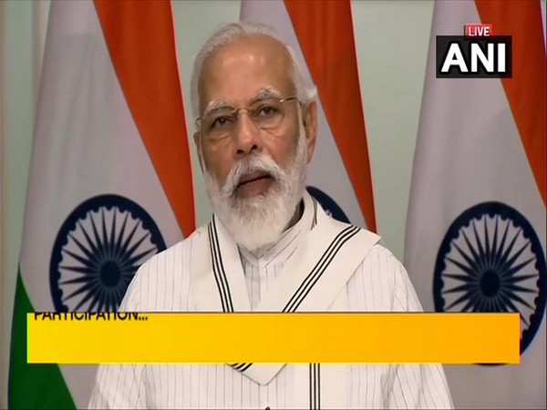 Prime Minister Narendra Modi while addressing the event for the auction of 41 coal mines in New Delhi on Thursday. [Photo/ANI]