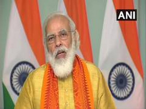 Prime Minister Narendra Modi speaking at the inauguration ceremony on Tuesday. [Photo/ANI]