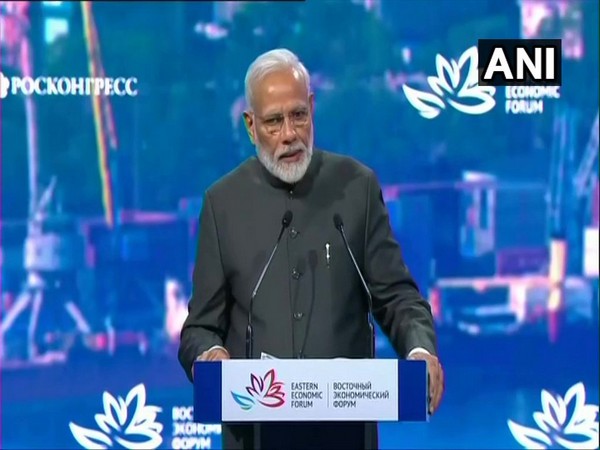 Prime Minister Narendra Modi addressing the 5th Eastern Economic Forum in Vladivostok on Thursday