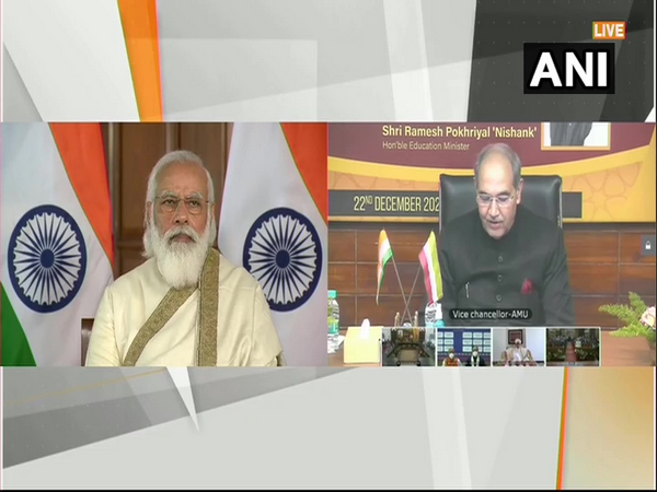 Prime Minister Narendra Modi on Tuesday released a postal stamp as part of centenary celebrations of AMU.