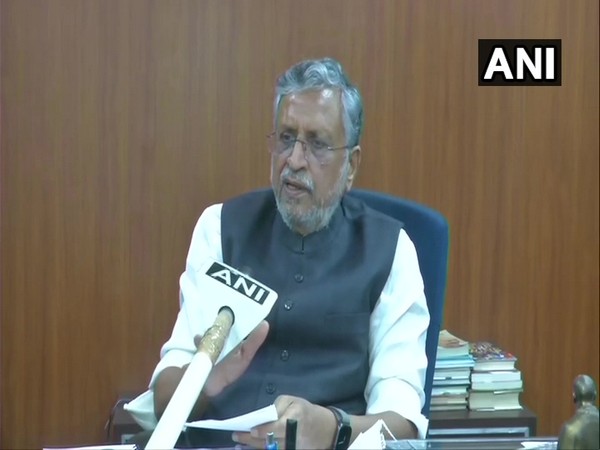 Deputy CM Sushil Kumar Modi speaking to ANI in Patna on Wednesday.